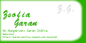 zsofia garan business card